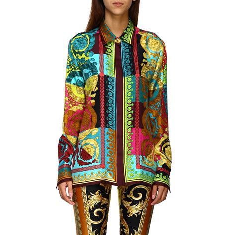 neppe versace blouse|versace women's shirts.